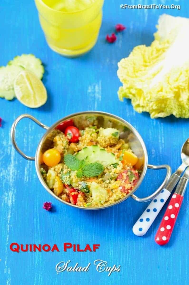 Quinoa Pilaf Salad Cups and Vacation in the State of Colorado