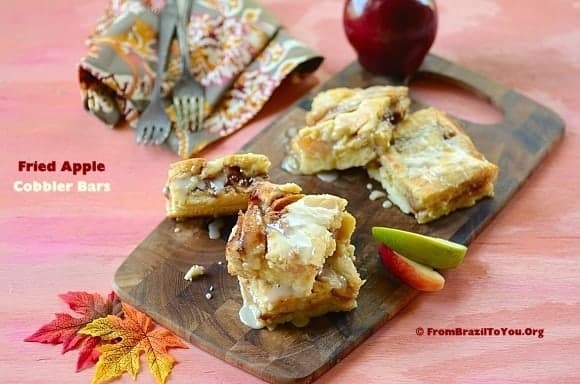 Fried Apple Cobbler Bars