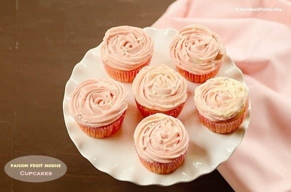 Passion Fruit Mousse Cupcakes … So luscious and perfect for several occasions (Valentine’s Day, Baby Showers, and Mother’s Day)!!! Passion-fruit-mousse-cupcakes