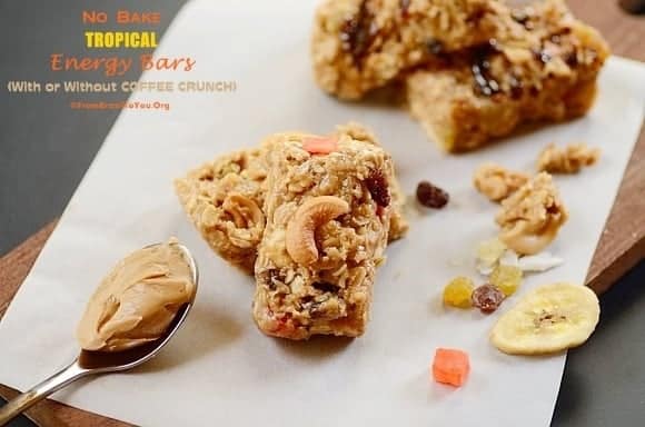 No Bake Tropical Energy Bars (with or without Coffee Crunch) no-bake-tropical-energy-bars
