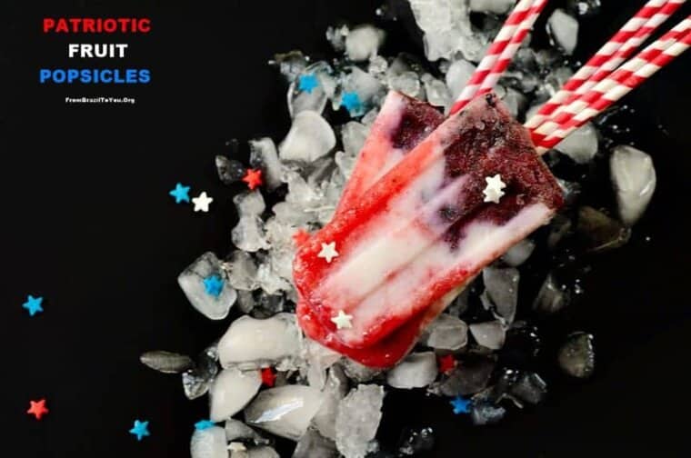 Patriotic Fruit Popsicles — Berry Coconut Yogurt Popsicles(2) Berry-Coconut-Yogurt-Popsicles, Patriotic-Fruit-Popsicles