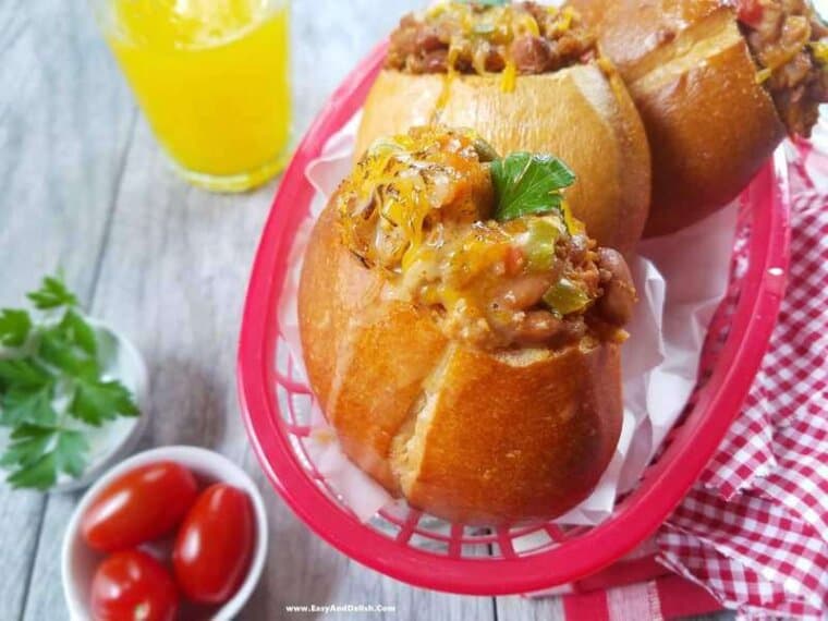 Low Fat Turkey Chili Bean Sandwich — Easy and Delish.Com Low-fat-turkey-chili-bean-sandwich