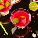 Pomegranate caipirinha