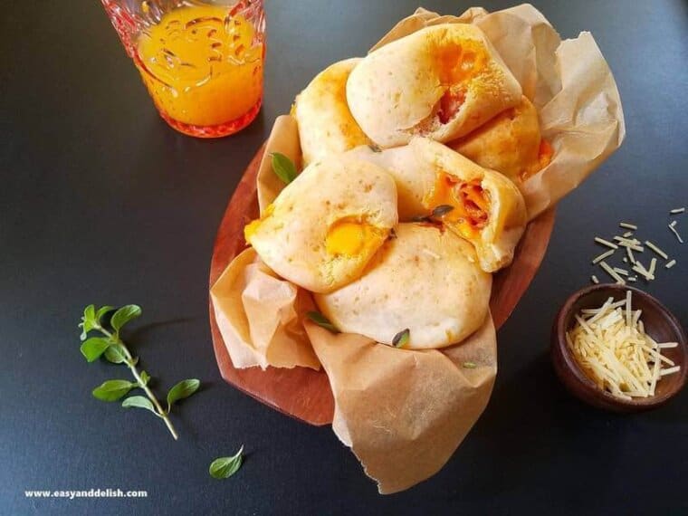 Bacon and Cheese Brazilian Hot Pockets — Enroladinho de Pao de Queijo Bacon-and-cheese-brazilian-hot-pockets