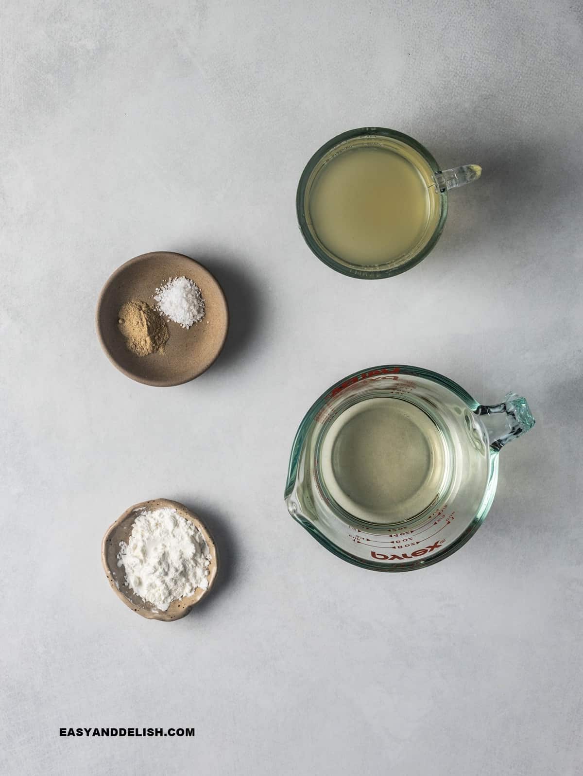 sauce ingredient on a table.