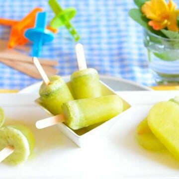 Pineapple -mint-popsicles, Picolé-abacaxi-hortelã