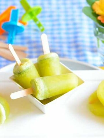 Pineapple -mint-popsicles, Picolé-abacaxi-hortelã