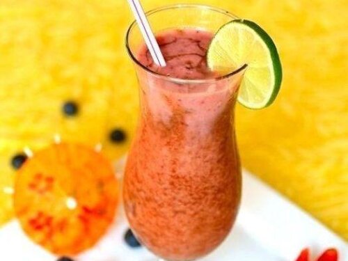 Fruit Cocktail Drink Coquetel De Frutas Easy And Delish