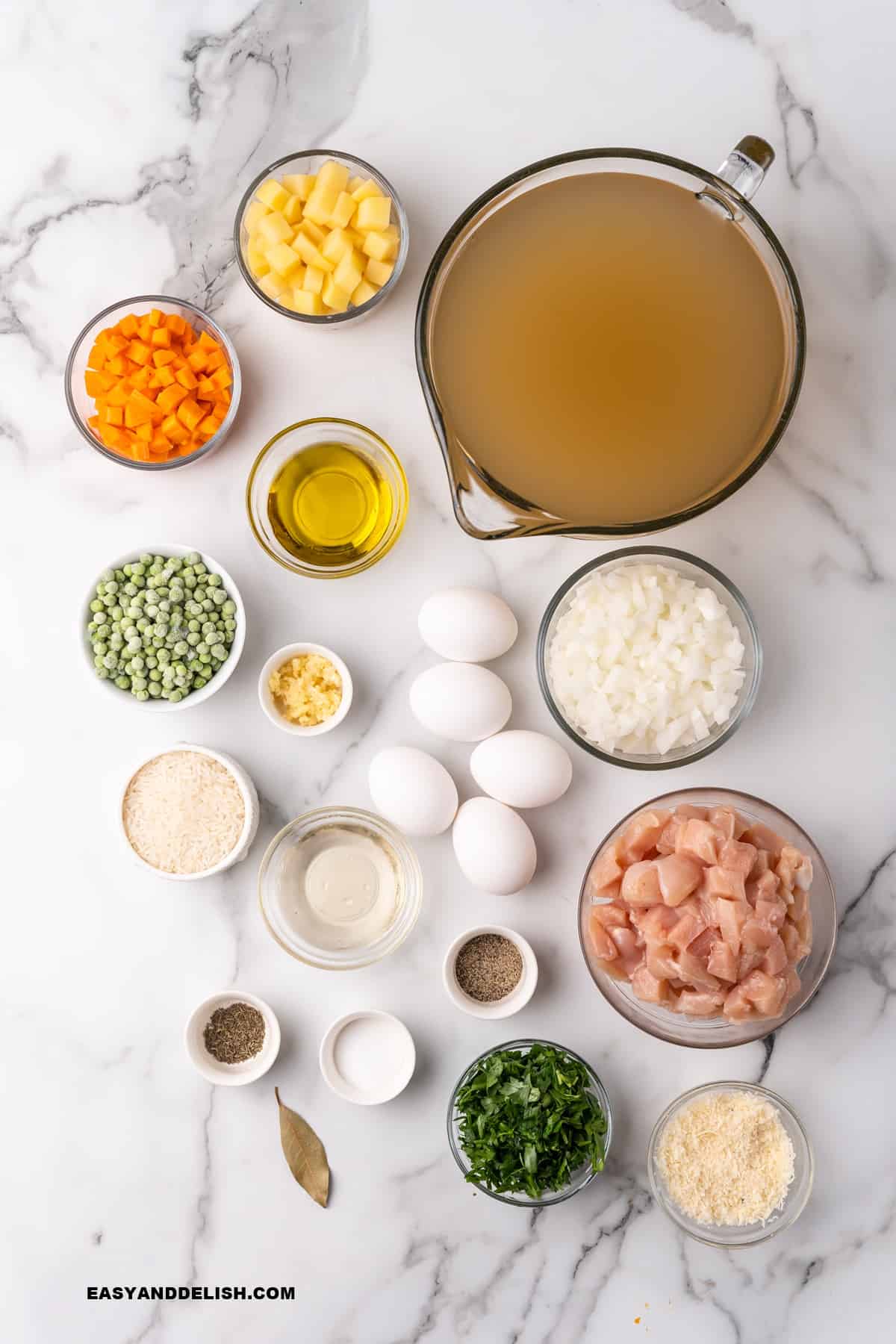 ingredients on a table