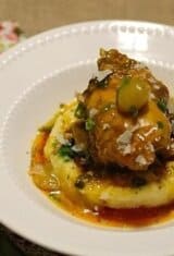 Polenta-with-rustic-chicken-stew