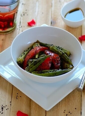 Okra-tomato-salad