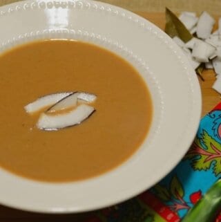 A plate of coconut beans