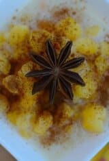 Sweet-corn-coconut-pudding, Mungunza-doce, canjica