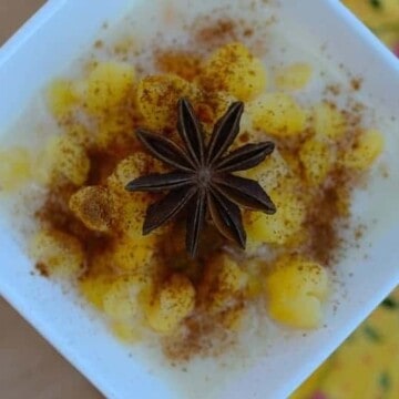 Sweet-corn-coconut-pudding, Mungunza-doce, canjica