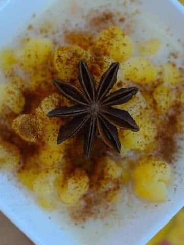 Sweet-corn-coconut-pudding, Mungunza-doce, canjica