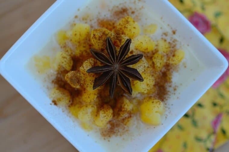 Sweet Corn-Coconut Pudding ,Mungunzá doce ou canjica (corn-coconut pudding) Sweet-corn-coconut-pudding, Mungunza-doce, canjica