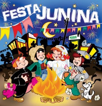 illustration of the June festival in Brazil