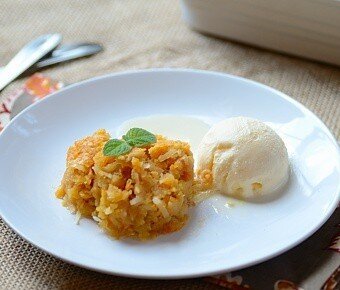 Brazilian Recipe - Coconut Sweet Potato Custard