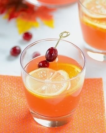 Brazilian Recipe - Sparkling Cranberry Passion Fruit Cocktail