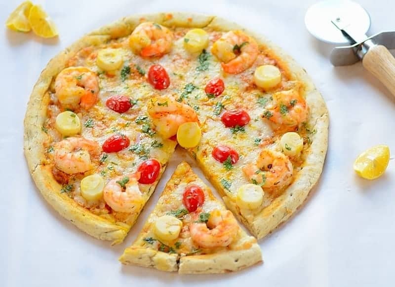 Shrimp pizza