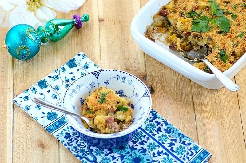 Savory Breakfast Pudding Savory Breakfast Pudding