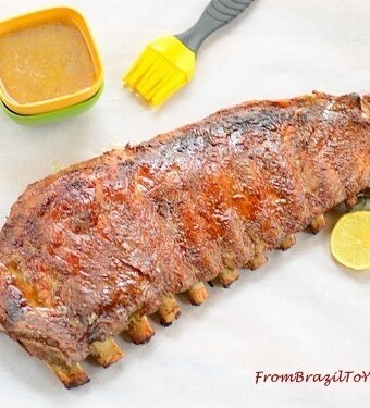 Costela-de-porco-assada or pork ribs