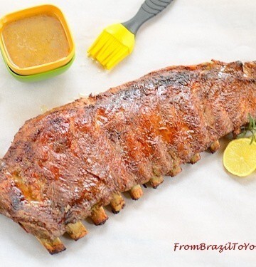 Costela-de-porco-assada or pork ribs