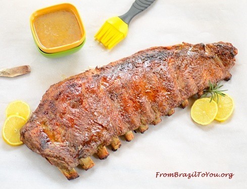 Costela-de-porco-assada or pork ribs