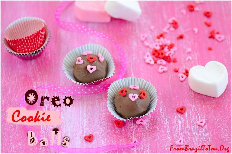 Oreo cookie balls decorated for Valentine's Day... Oreo cookie balls decorated for Valentine's Day...