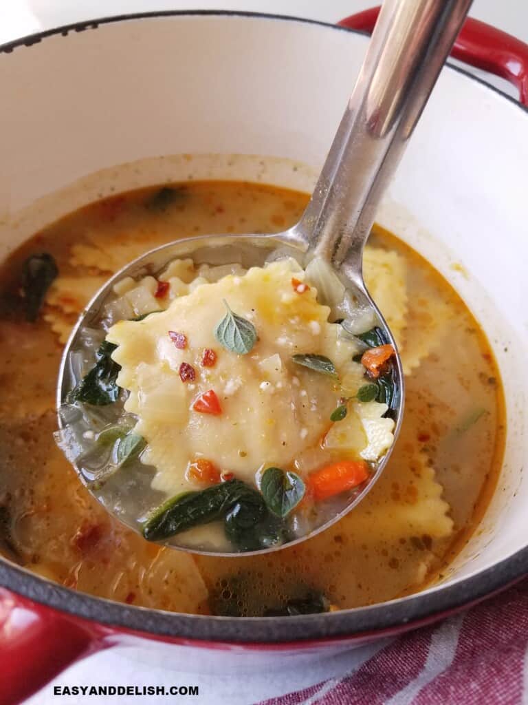 Ravioli Soup - Easy and Delish