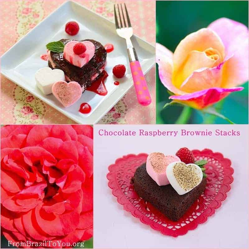Chocolate Raspberry Brownie Stacks Chocolate Raspberry Brownie Stacks