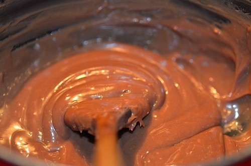 Making Brigadeiro Mole or Chocolate Fudge Sauce...