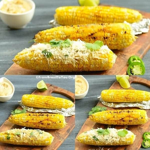 Grilled Corn with Jalapeno-Lime Aioli and Parmesan Cheese