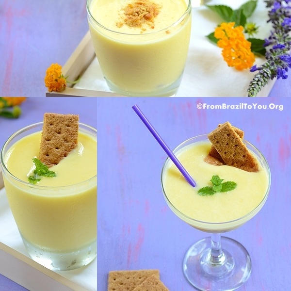 Piña Colada Cheesecake Smoothie -- A guilt-free, blissful both breakfast and dessert in a cup!!!