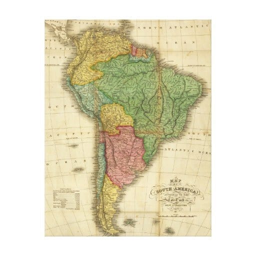 South America Map -- Zazzle