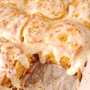 coconut rolls in a baking pan