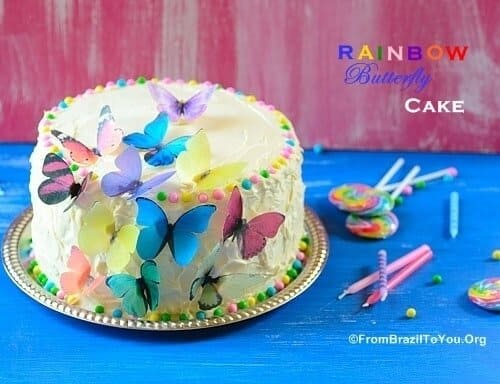 Rainbow Butterfly Cake With Cloud Buttercream Frosting Easy And Delish Rainbow Butterfly Cake With Cloud Buttercream Frosting Easy And Delish