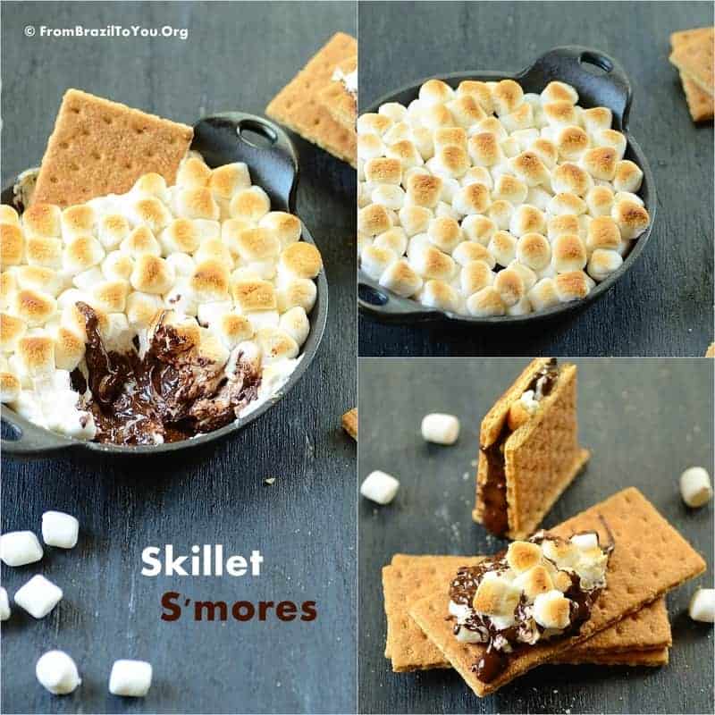 Skillet S'mores -- Three-ingredient, scrumptious, ooey gooey treat!!!