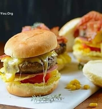 A close up of a Brazilian burger (X-Tudo)