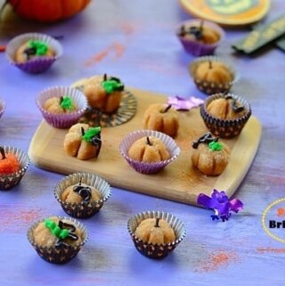 pumpkin brigadeiros in serving cups