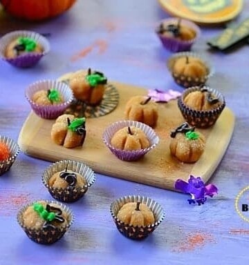 pumpkin brigadeiros in serving cups