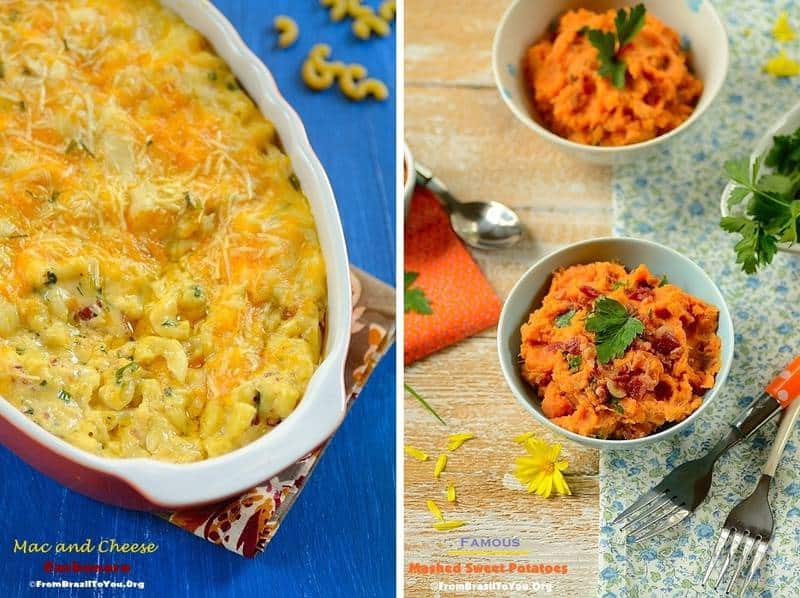 35 Thanksgiving recipes (sides) -- Mac and Cheese Carbonara and Mashed Sweet Potatoes