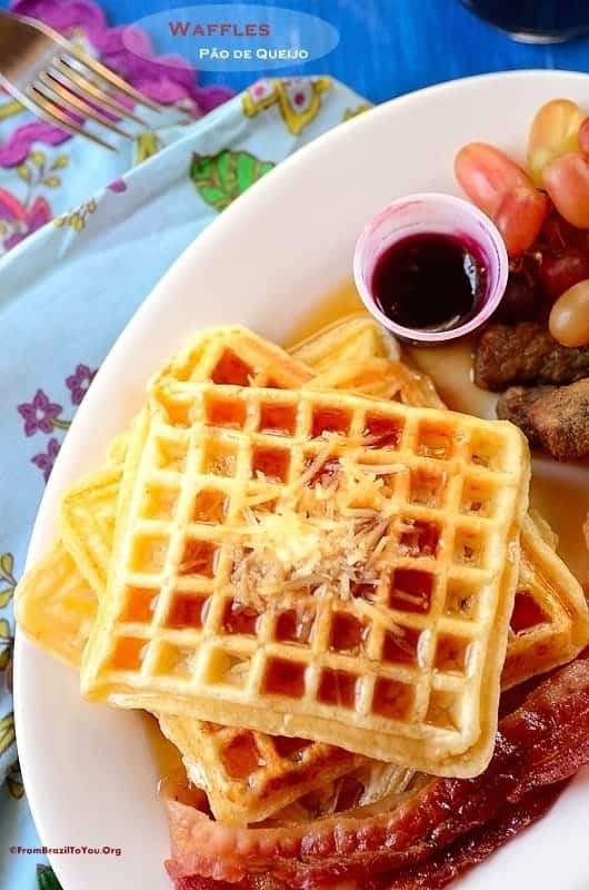 breakfast made with tapioca flour and sides in a platter 