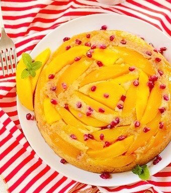 Mango-upside-down-cake