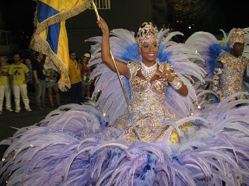 Brazilian carnival samba dancer