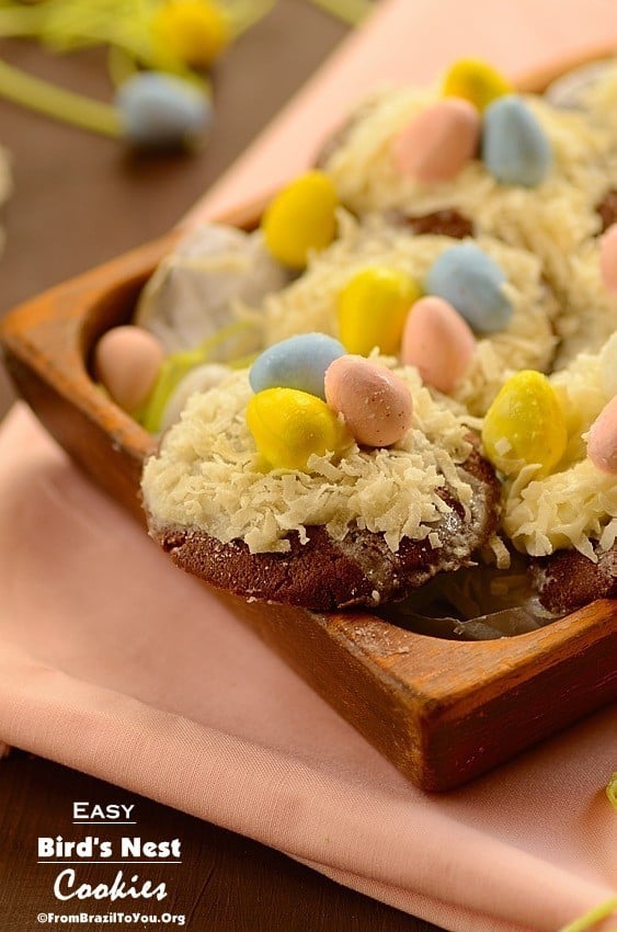 Easy birds nest cookies