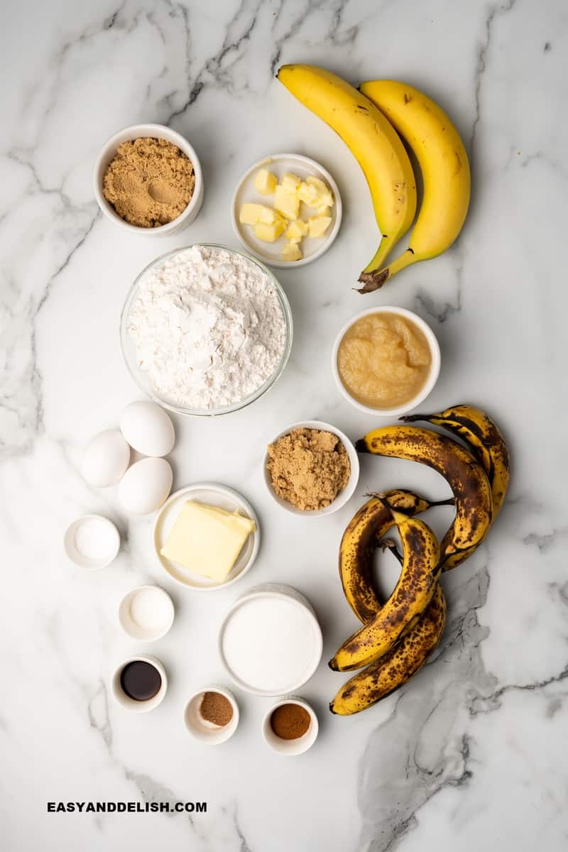 all ingredients on a table