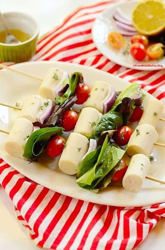 Hearts of Palm Salad Skewers (Salada de Palmito no Espeto)