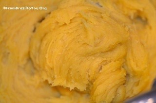 coxinha dough after it has been kneaded