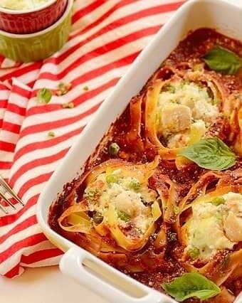 Chicken casserole nests